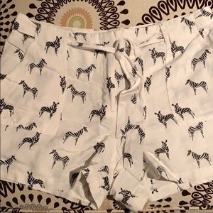 ANN TAYLOR ZEBRA SHORTS
